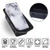 Moldes para hornear 4 piezas Bloque de hielo Molda Black Silica Gel Silicona reutilizable para el baño Chiller