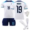 England World Cup Soccer Jersey No. 9 Kane 10 Sterling 19 Mount 20 Forten Childrens