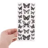 Tattoos Waterproof Temporary Tattoo Sticker Red Butterfly Pattern Arm Wrist Chest Fake Tattoo Sticker Female Girl Flash Tattoo