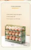 Bakken 30 roosters getimede eierdoos ei -opbergdoos, koelkast opbergdeur, huishoudelijke artefact, drielayer automatisch stuiter type,
