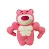 40cm Muscle Bear Plush Anime Kawaii Cartoon Cute Student Dormitory Plush Dolls Cat Pillow Decorate Girls Toys Gifts