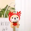 Mignon, laid, mignon chien poupée pendentif peluche jouet réseau de jouet rouge shiba petit taille de livre de poupée pour enfants
