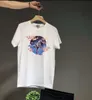 男性デザイナーTシャツの豪華なTシャツブランドレターソリッドカラー半色の恐竜印刷ファッション女性トップ衣類X6858314