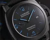 Pannerai watch luxury designer 99 New Full Set Unused 44mm Lumino Composite Carbon Fiber Automatic Mechanical Mens Watch PAM01661