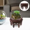 Trays Storage Rack Wooden Plant Holder Pots Stand For Home Flower Potted Bases Riser Fish Bowl Indoor Bonsai Shelf