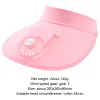 Aksesuarlar Nefes Alabilir Soğutma Fan Şapkası Güneş Koruyucu Fan Güneş Visor Şapkası Fishing Hat Soğutma Pik Kapak Şapk USB Şarj Şapkası Fan Sport Dış Mekan