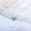 Pendants S Silver Color Jewelry Small Fresh Sun Micro Inlaid Clavicle Necklace