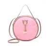 Сумки для плеча женская сумочка маленькая круглая сумка мода Многофункциональный портативный кошелек
