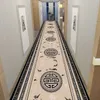 Teppich -ICIC -Korridor Teppiche Flur Dekor Chinesische Stil Langläufer für Gang Durchgang Dekoration Haus rotes Teppich Waschbare Matten T240422