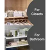 Kitchen Storage 2/4/6pcs Closet Shelf Dividers Adjustable Shelving Separators Suitable For Wooden Or Vertical Shelves