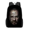 Borse Breaking Break Bad 3D Print School Borse per ragazzi Backpack Teenager Backpack Borse per bambini Backpack Casual Travel Backpack Casual Travel