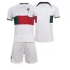 Soccer Portugal Home Away Jersey Set 7 C Ronaldo Adult Print Numéro de chaussette