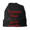 Berets Custom Your Design Beanie Cap Unisex Winter Bonnet Femme Breid Hats Street Outdoor Aangepast Logo Gedrukte Skullies Beanies
