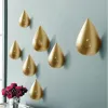 Rails Minimal Modern Style Wood Water Drop Cloth Cap Hanger Gold Wall Mounted Coat Hat Hooks Home Decor Storage High Quality Harts