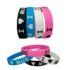 Bracelets 1PC New Design Ink Filled I Love Music Silicone Wristband for Music Fans Silicone Rubber Bracelets &Bangles Women Men Gift SH320