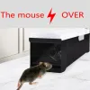 Traps svart mustrap levande musfälla ingen död plast återanvändbar liten musfälla råtta fällan gnagare catcher skadedjur kontrollprodukter verktyg