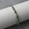 Strands Adjustable 4mm African Turquoise Beads Bracelet Mini Natural Stone Beaded Bracelets & Bangles Women Men Gift Jewelry