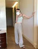 Women's Pants Summer Casual Striped High Waisted Loose Wide Leg