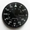 Kits Black / Blue / Silver / Green Sunburst Watch Dial 33,5 mm, pour NH36 4R36 Mouvement mécanique automatique, Green Lumin Lumin Watch Dial NH36