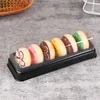 Present Wrap 10st Box Boxes Mini Container Cake Trays Plastic Macarons Chocolate Packaging Clear Favor Cookie Party Snack