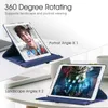 Tablet PC -cases Zakken Case voor iPad Pro 12.9 360 Roterende slimme hoes iPad 12.9 Pro 4 5 6e gen 12.9 PU Leer beschermend funda tablet shell