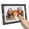 Framo 32 GB Memory 10,1 tum Smart Digital Picture Frame Wood WiFi IPS HD 1080p Elektronisk Digital PO Frame Pekskärm 240409