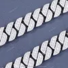 Vente à chaud 15 mm sier VVS Moisanite Cuban Link Diamond Diamant Fine Jewelry Colliers Bracelet for Hip Hop Men Women Women