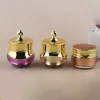 Bottles 10pcs/lot Golden Butterfly Acrylic Plastic Cream Bottle Empty Cosmetic Make Up Creamjiars Container Sub Travel Bottle