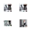 Men'S Jeans Wholesale-Mens Ripped Skinny Straight Slim Elastic Denim Fit Biker Pants Long Stylish Drop Delivery Apparel Clothing Dh0Rc