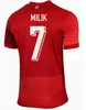 2024 Lewandowski 축구 유니폼 폴로 니아 2025 레드 흰색 grosicki #11 Piszczek Milik Jerseys 축구 남자 셔츠 유니폼 남성 S-XXL 폴란드 24 25