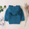 Cappotti Spring Autunno neonato neonato bambino ragazzo vestiti cardigan giacca inverno cappotto caldo maglione con cappuccio con cappuccio con cappuccio