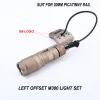 Scopes Wadsn Pressure Switch Modbutton Surefir M600c M300 Tactical Flashlight Mount Airsoft Hunting Weapon Scout Light Adapter Base