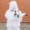 Skodon Menfly Snow White Ghillie Suit Jakter Birdwatching Camouflage Clothing for Hunter Disguise Snowfield Winter Shoot Accessories