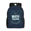 Zaino geek fisica equazioni di viaggio scuola laptop bookbag math science insegnante geometric regalo college studente da daypack borse