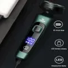 Máquina de afeitar para hombres USB Cargando tres cabezas Floating Electric Shaver lavable Razor Face Beard Trimmer Hogar 240420