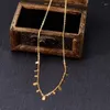 Choker vintage flerskikts Tassel Geometri Metal Pendant Necklace For Women Girl Titanium Steel Punk Cool Chain Jewelry