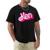 Heren t-shirts Men Summer Fashion katoen T-shirt Ken Letter Afdrukken Ts mannelijke casual o-neck kleding korte slev Harajuku strtwear T240419