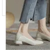 Scarpe casual primaverili e autunno vera pelle piatta per donne comode resistente alla moda elegante alla moda leggero