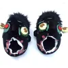 Slippers Winter Women's Indoor Funny Plush Sandals Weird Zombie House Comfortable Warm Bedroom Slides Halloween Gifts