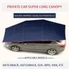 Auto Sunshade Dak Zonnebrandwarmte isolatie Gegroet Bladeren Buiten Parkeer Sunshade Mobiele Garage Automatische auto Paraplu -vouw H220425 2101