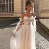 Lace Applique Brautkleider Eine Linie muslimische Brautkleider Dubai Arabischer Naher Osten Frauen Hochzeitskleider Braut Kleider