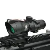 Optics Tactical Trijicon ACOG 4x32 Style Real Red Reticle Fiber Source Duel Illumined Rifle Scope