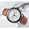 2021 Tianjia Men's Leisure Spiral Crown Buckle 6 Pin Full Function Quartz Watch
