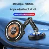 Ladegeräte 15W Magnetisches Auto drahtloses Ladegerät 360 Rotation Aluminium Faltbarer Stand Carregadores SEM FIO für iPhone 14 13 12 Pro Max Samsung