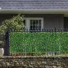 Decorative Flowers Garden Screening Expanding Trellis Privacy Screen Hedge Artificial Faux Ivy Leaves Wooden Fence For Buildings