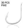 Accessories 30pcs Pike Jigging Hooks Saltwater Size No.12 and 1/06/0 Slow Pitch Fishhook Ocean Boat Fishing Accessories Barbed Jig Hook
