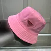 7 Color Nylon Bucket Hat Designers Cap and Hats for Mens Women Luxury Casquette Beach Caps P Accessories Pink Orange Cappello Men Luxe Sunhat
