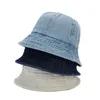 Beretti quattro stagioni cotone a colori solidi cappello da secchio pescatore da sole da viaggio per donne 07