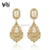 Dangle Chandelier VEYO Luxury Earrings Full of Rhinestone Crystal Drop Earrings Long Earrings For Woman High Quality d240323