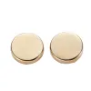 Links 1 paar Brass Round Round Cover Cufflinks Formele shirt manchet links Fine Details Imitatie Cuff Links voor foto's